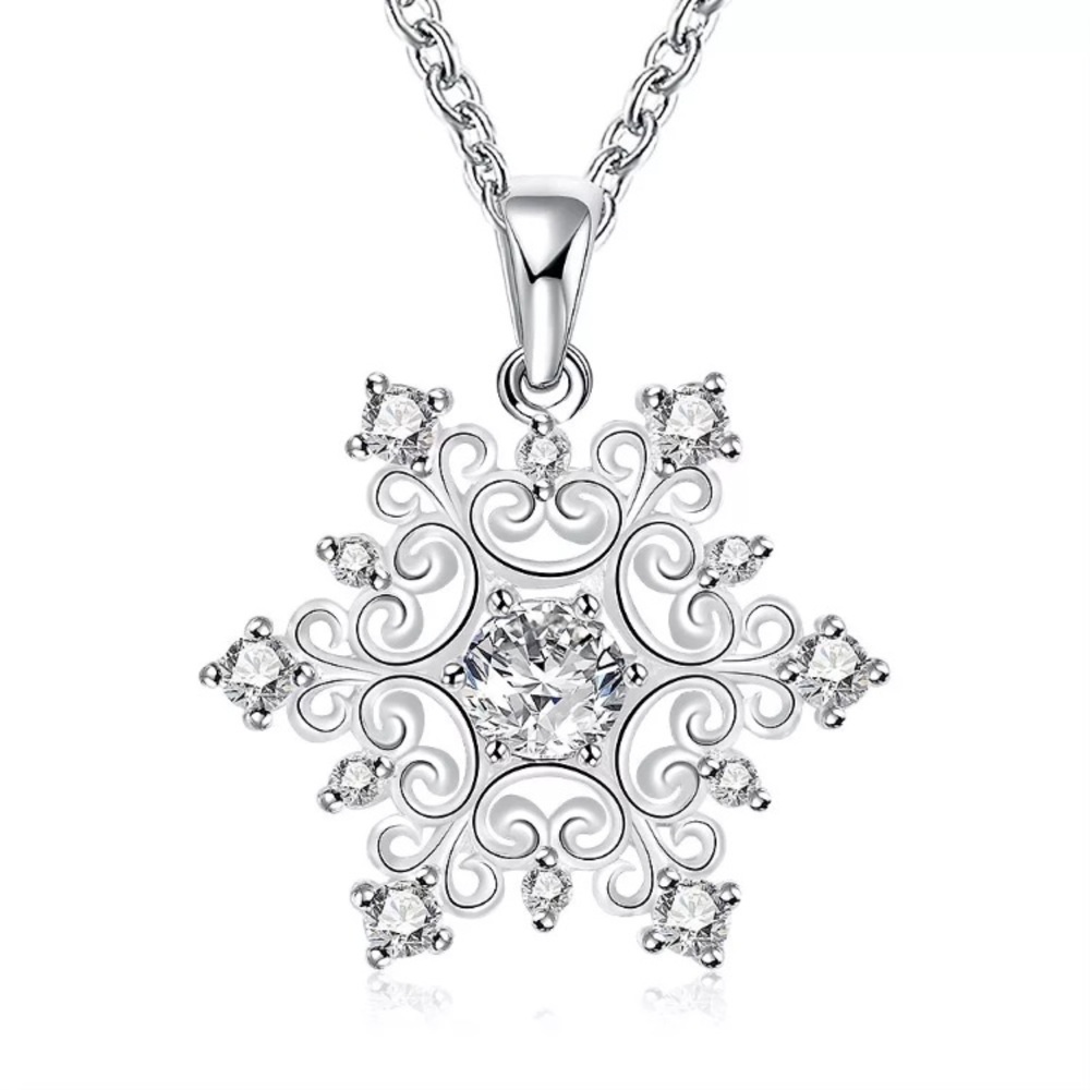 ❄️ 18K Gold Plated Swarovski Crystal Necklace ❄️
